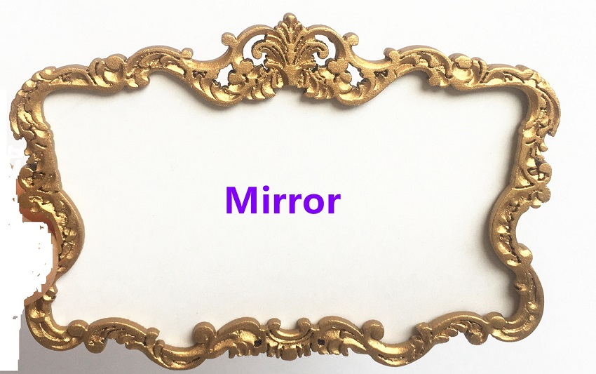 Mirror Rococo Style Frame-Gold