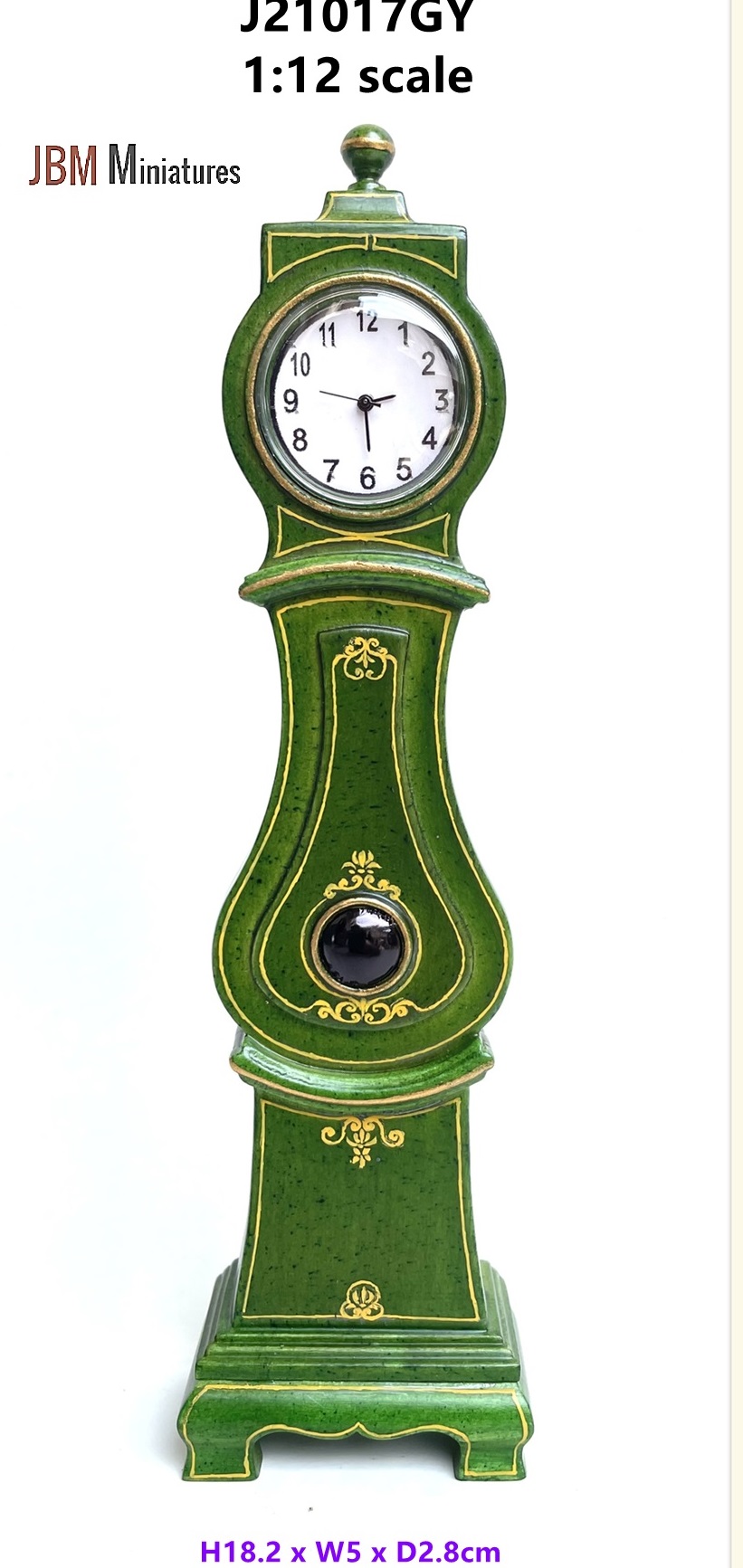 Mora longcase working clock -Black