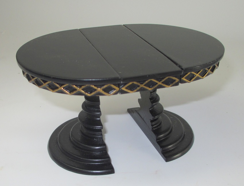 Adjustable Round Table - black