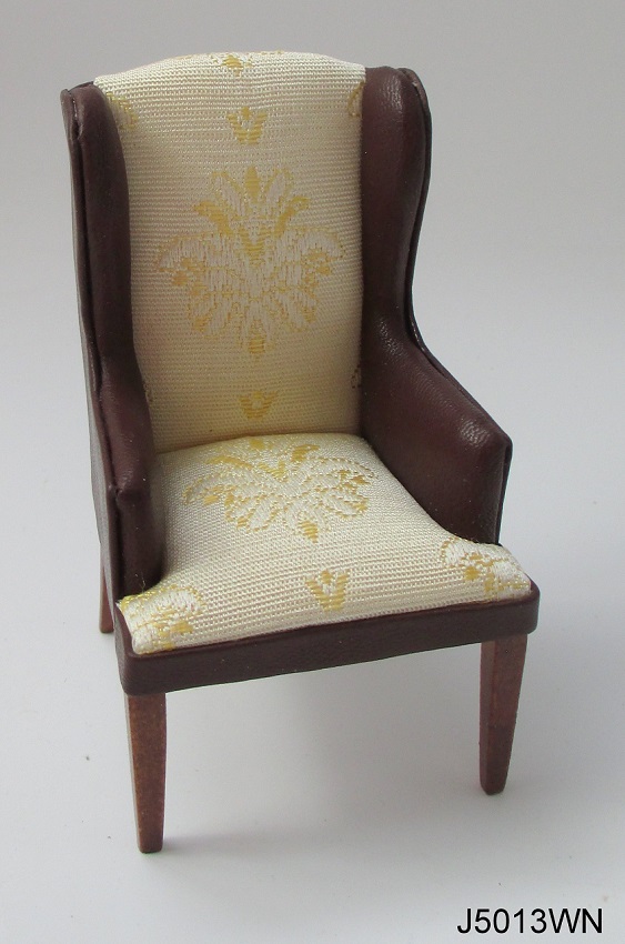 High Back leather and fabric Arm Chair