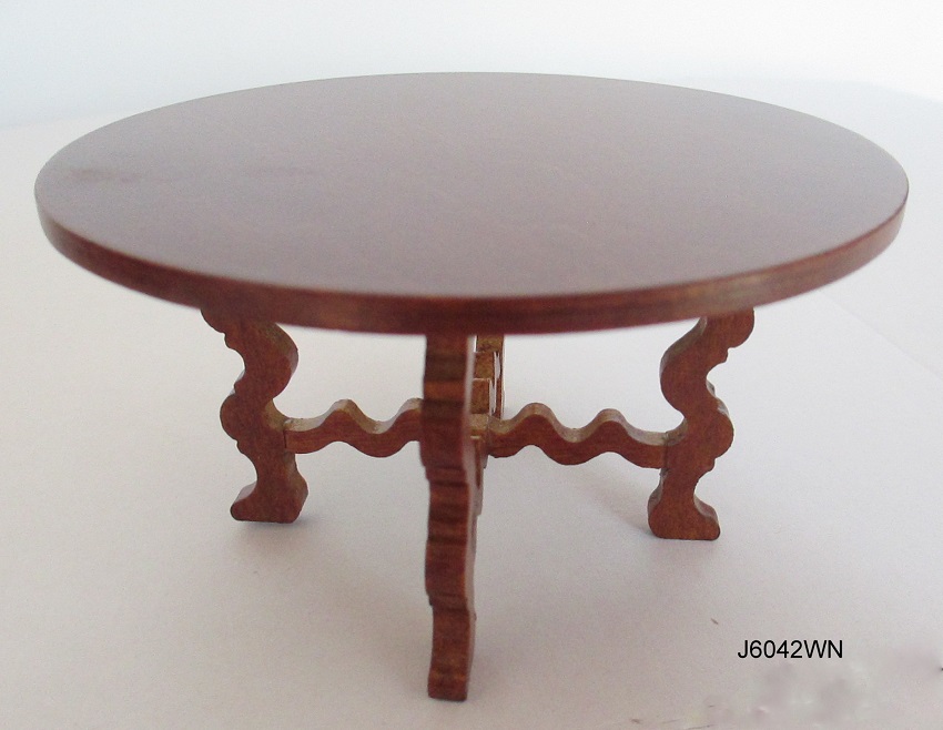 16th Century Low Round Table-Walnut