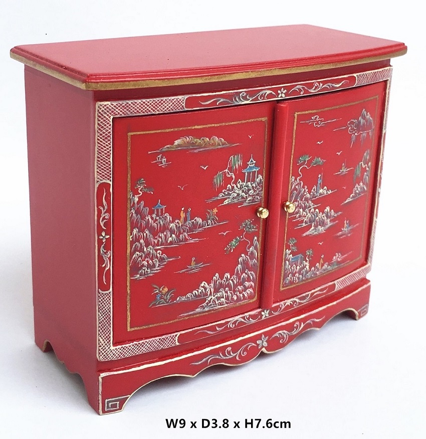 Small sideboard in classic Venetian style Louis XIV- 1:12 scale