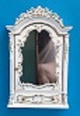 Miror painted Baroque style-White