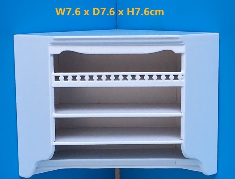 Top corner cabinet white