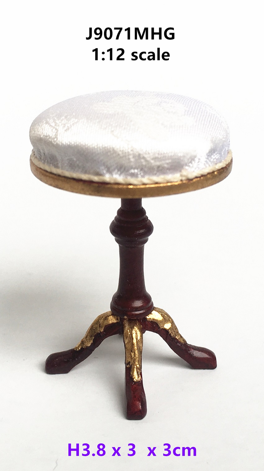 Dressing Table Stool from the Bedroom of Ferdinand 11-Mahogany