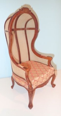 Cane Backed Porter Chair-walnut